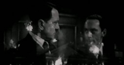 Hitler (Bobby Adams), Goebbels (Martin Kosleck), Reichstag (brennt).